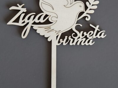 Topper za torto Sveta birma - vzorec